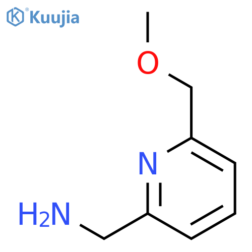 6-(methoxymethyl)-2-Pyridinemethanamine structure