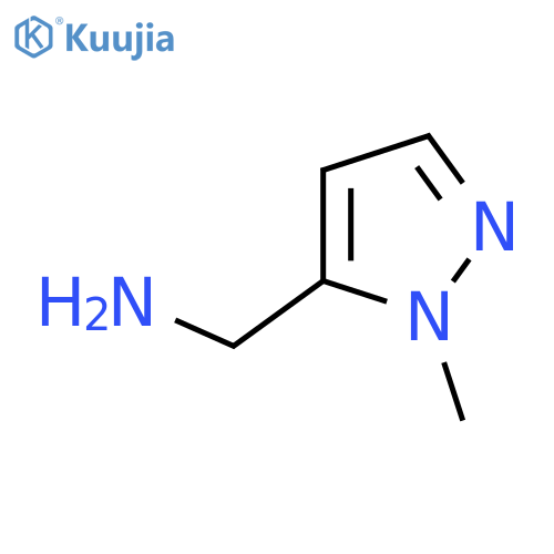 (1-Methyl-1H-pyrazol-5-yl)methanamine structure