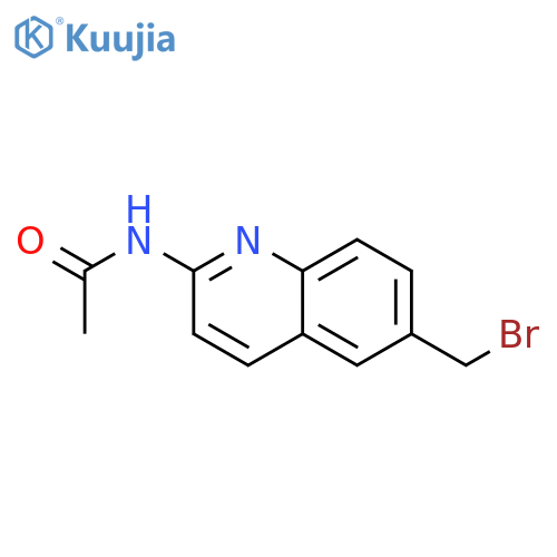 Acetamide, N-[6-(bromomethyl)-2-quinolinyl]- structure