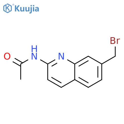 Acetamide, N-[7-(bromomethyl)-2-quinolinyl]- structure