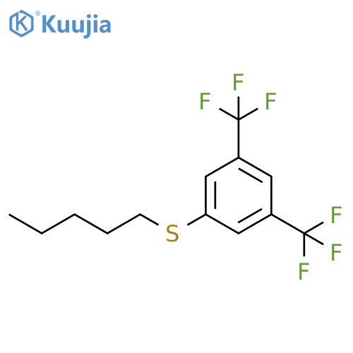 Benzene, 1-(pentylthio)-3,5-bis(trifluoromethyl)- structure