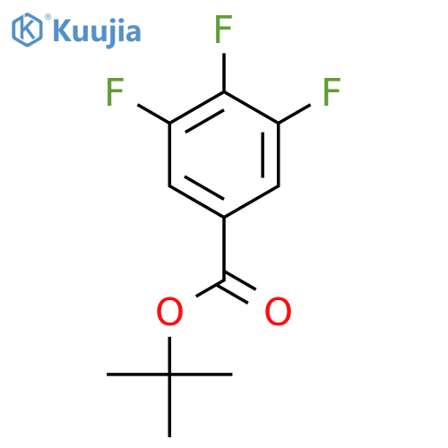 Benzoic acid, 3,4,5-trifluoro-, 1,1-dimethylethyl ester structure