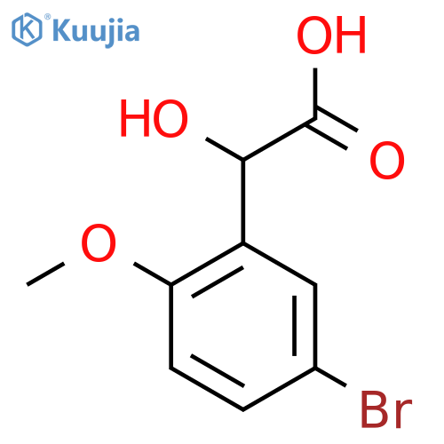2-(5-bromo-2-methoxyphenyl)-2-hydroxyacetic acid structure
