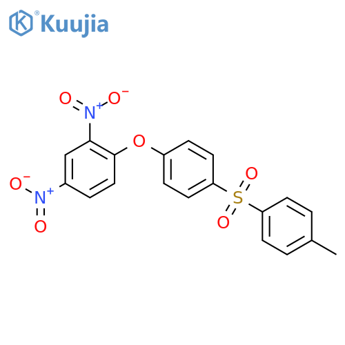 Benzene, 1-(2,4-dinitrophenoxy)-4-[(4-methylphenyl)sulfonyl]- structure