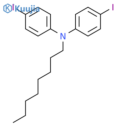 BENZENAMINE, 4-IODO-N-(4-IODOPHENYL)-N-OCTYL- structure