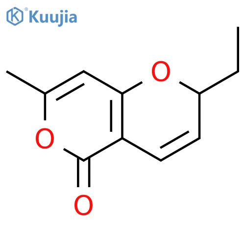 2H,5H-Pyrano[4,3-b]pyran-5-one, 2-ethyl-7-methyl- structure