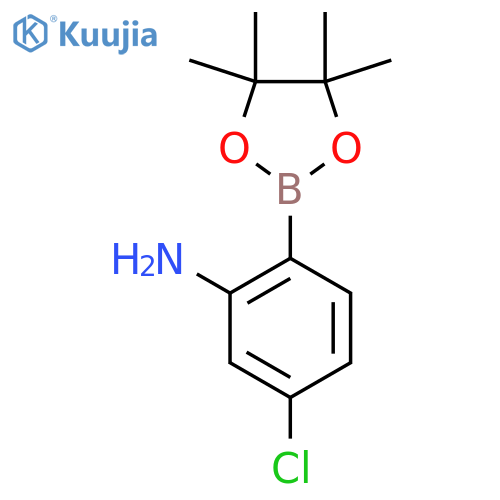 5-Chloro-2-(4,4,5,5-tetramethyl-1,3,2-dioxaborolan-2-YL)aniline structure