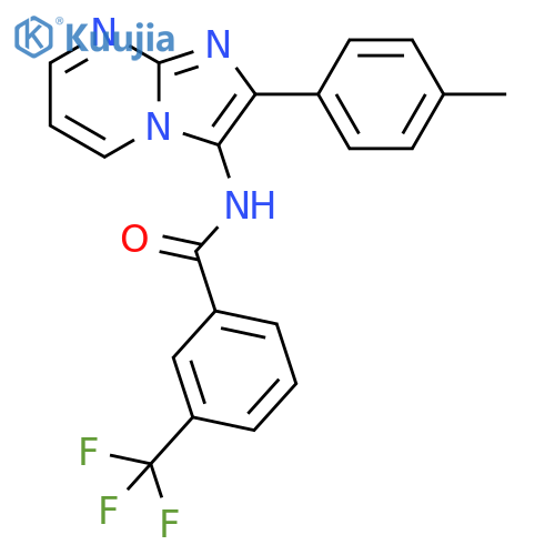 N-2-(4-methylphenyl)imidazo1,2-apyrimidin-3-yl-3-(trifluoromethyl)benzamide structure