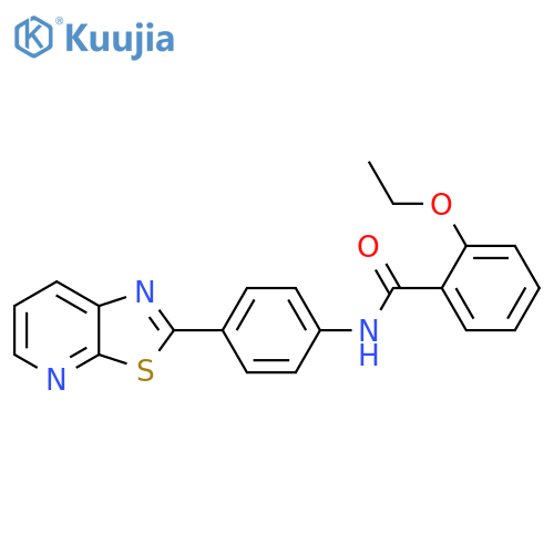 2-ethoxy-N-(4-{1,3thiazolo5,4-bpyridin-2-yl}phenyl)benzamide structure