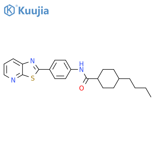 4-butyl-N-(4-{1,3thiazolo5,4-bpyridin-2-yl}phenyl)cyclohexane-1-carboxamide structure