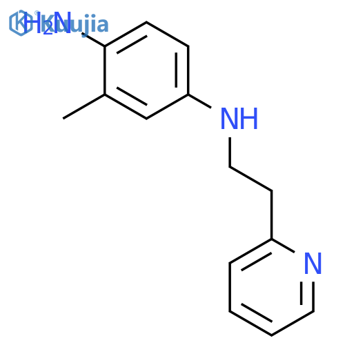 1,4-Benzenediamine, 2-methyl-N4-[2-(2-pyridinyl)ethyl]- structure