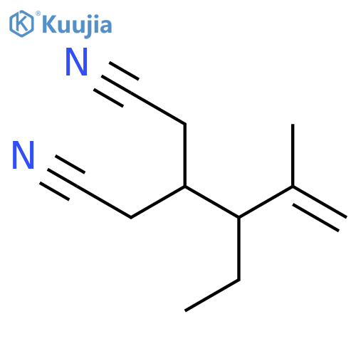 Pentanedinitrile, 3-(1-ethyl-2-methyl-2-propenyl)- structure