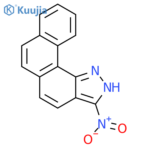 1H-Phenanthro[4,3-c]pyrazole, 3-nitro- structure