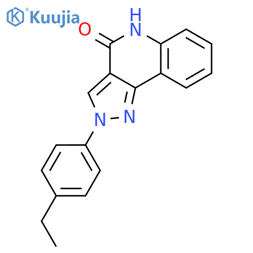 4H-PYRAZOLO[4,3-C]QUINOLIN-4-ONE, 2-(4-ETHYLPHENYL)-2,5-DIHYDRO- structure