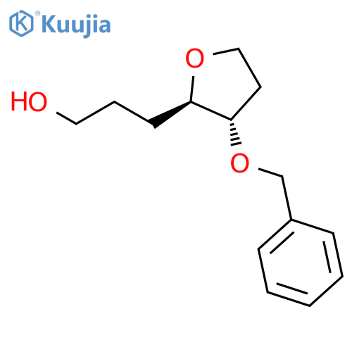 2-Furanpropanol, tetrahydro-3-(phenylmethoxy)-, (2R,3S)-rel- structure