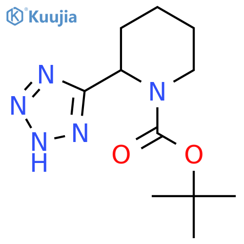 Tert-butyl 2-(2H-tetrazol-5-yl)piperidine-1-carboxylate structure