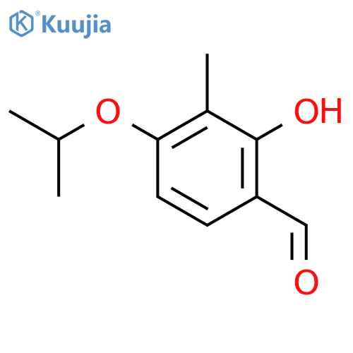 Benzaldehyde, 2-hydroxy-3-methyl-4-(1-methylethoxy)- structure