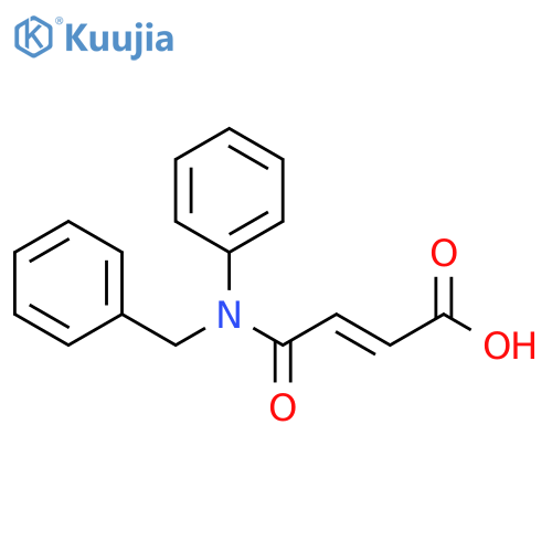2-Butenoic acid, 4-oxo-4-[phenyl(phenylmethyl)amino]-, (2E)- structure