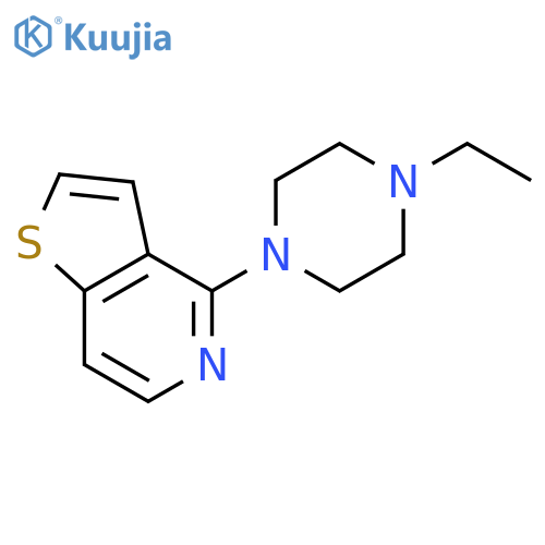 Thieno[3,2-c]pyridine, 4-(4-ethyl-1-piperazinyl)- structure