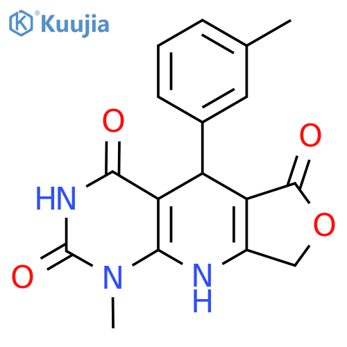 13-methyl-8-(3-methylphenyl)-5-oxa-2,11,13-triazatricyclo7.4.0.0^{3,7}trideca-1(9),3(7)-diene-6,10,12-trione structure