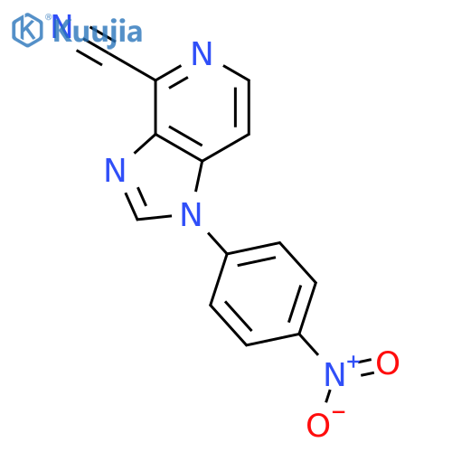 1H-Imidazo[4,5-c]pyridine-4-carbonitrile, 1-(4-nitrophenyl)- structure