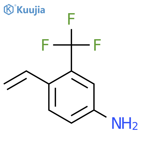 BENZENAMINE, 4-ETHENYL-3-(TRIFLUOROMETHYL)- structure