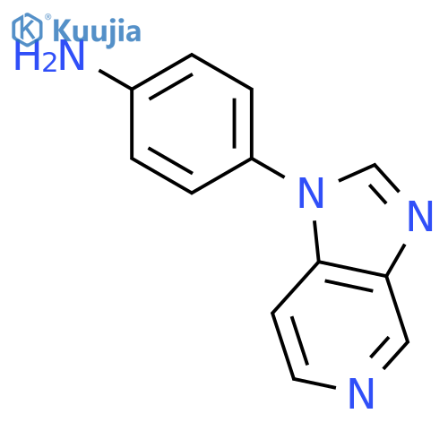 BENZENAMINE, 4-(1H-IMIDAZO[4,5-C]PYRIDIN-1-YL)- structure
