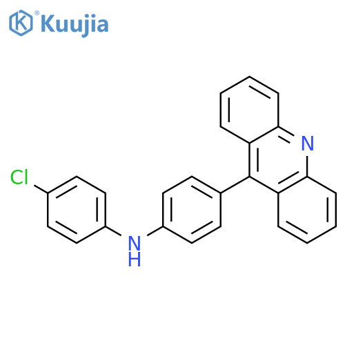 BENZENAMINE, 4-(9-ACRIDINYL)-N-(4-CHLOROPHENYL)- structure
