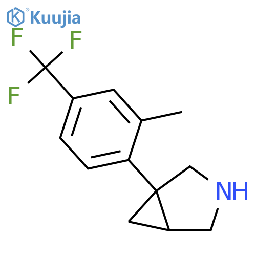 3-AZABICYCLO[3.1.0]HEXANE, 1-[2-METHYL-4-(TRIFLUOROMETHYL)PHENYL]- structure