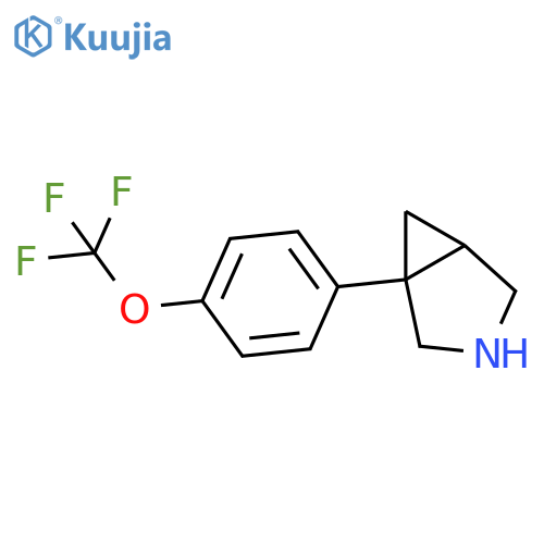 3-Azabicyclo[3.1.0]hexane, 1-[4-(trifluoromethoxy)phenyl]- structure