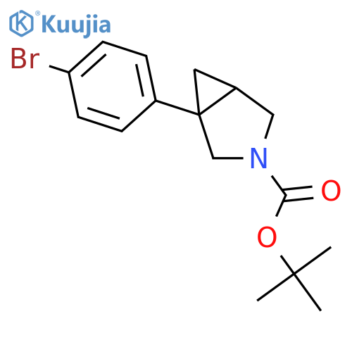 tert-butyl 1-(4-bromophenyl)-3-azabicyclo3.1.0hexane-3-carboxylate structure