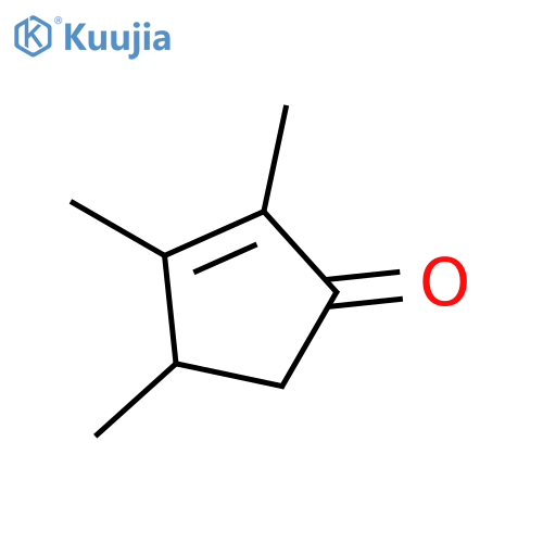 Cyclopentenone, trimethyl- structure