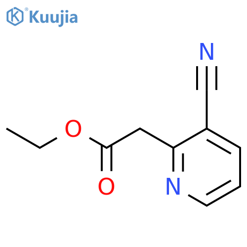 Ethyl 2-(3-cyanopyridin-2-yl)acetate structure