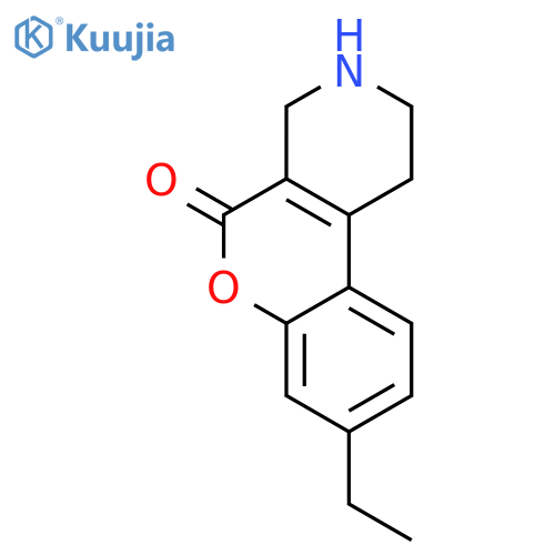 5H-[1]Benzopyrano[3,4-c]pyridin-5-one, 8-ethyl-1,2,3,4-tetrahydro- structure