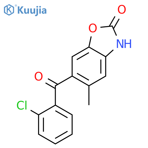 2(3H)-BENZOXAZOLONE, 6-(2-CHLOROBENZOYL)-5-METHYL- structure