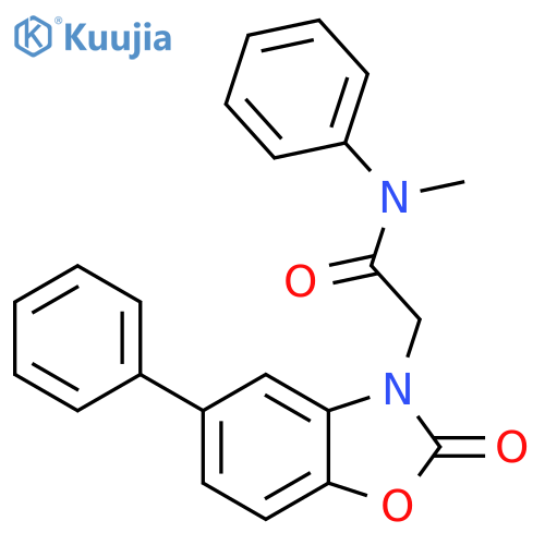 3(2H)-Benzoxazoleacetamide, N-methyl-2-oxo-N,5-diphenyl- structure