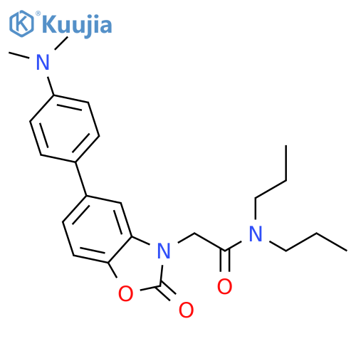 3(2H)-Benzoxazoleacetamide,5-[4-(dimethylamino)phenyl]-2-oxo-N,N-dipropyl- structure