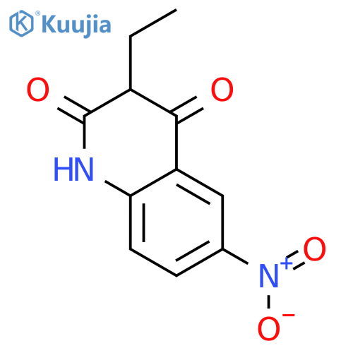 2,4(1H,3H)-Quinolinedione, 3-ethyl-6-nitro- structure