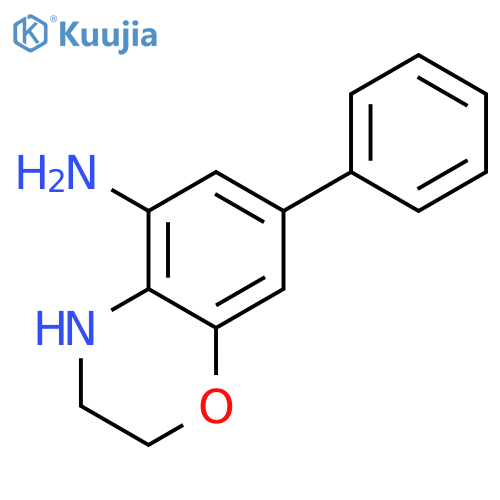 2H-1,4-Benzoxazin-5-amine, 3,4-dihydro-7-phenyl- structure