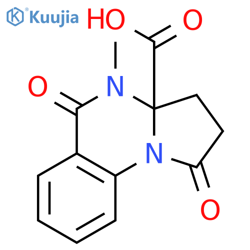 4-Methyl-1,5-dioxo-1H,2H,3H,3aH,4H,5H-pyrrolo1,2-aquinazoline-3a-carboxylic Acid structure