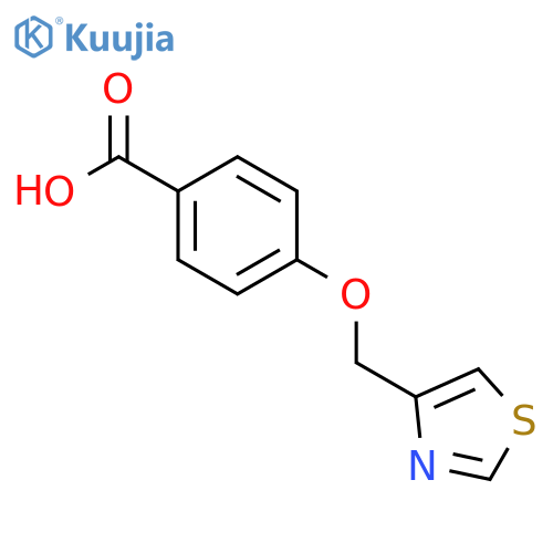 4-(1,3-thiazol-4-ylmethoxy)benzoic acid structure