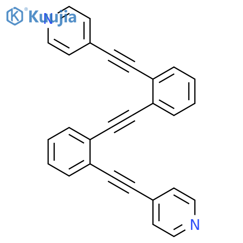 PYRIDINE, 4,4'-[1,2-ETHYNEDIYLBIS(2,1-PHENYLENE-2,1-ETHYNEDIYL)]BIS- structure