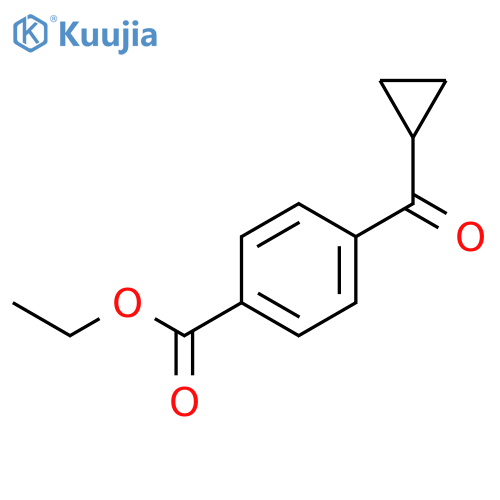 4-Carboethoxyphenyl cyclopropyl ketone structure