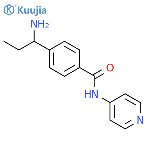 BENZAMIDE, 4-(1-AMINOPROPYL)-N-4-PYRIDINYL- structure
