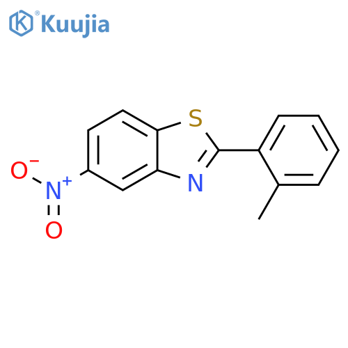 2-(2-methylphenyl)-5-nitrobenzothiazole structure