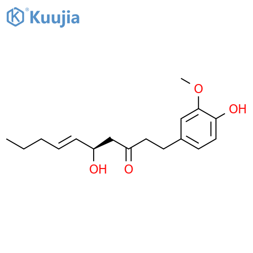 6-Decen-3-one, 5-hydroxy-1-(4-hydroxy-3-methoxyphenyl)-, (5R)- structure