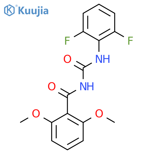 N-[(2,6-difluorophenyl)carbamoyl]-2,6-dimethoxybenzamide structure