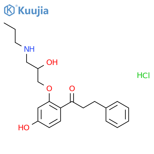 4-Hydroxy Propafenone Hydrochloride structure
