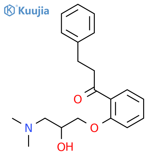1-Propanone,1-[2-[3-(dimethylamino)-2-hydroxypropoxy]phenyl]-3-phenyl- structure
