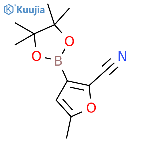 2-Furancarbonitrile,5-methyl-3-(4,4,5,5-tetramethyl-1,3,2-dioxaborolan-2-yl)- structure